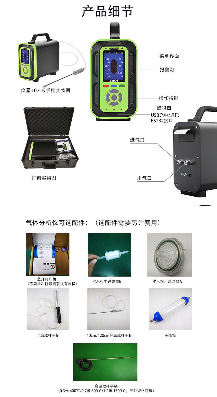 移动手提式多参数气体检测仪